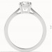 4 Prong Round 9k White Gold Naturally Mined Diamond Classic Solitaire Engagement Ring CTTW 0.50