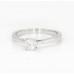 4 Prong Round 9k White Gold Naturally Mined Diamond Classic Solitaire Engagement Ring CTTW 0.50