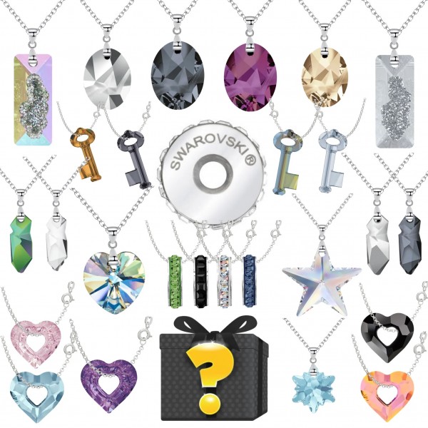 Swarovski Crystal Mystery Necklace Bundle – 6 surprise Necklaces