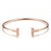 Genuine diamond bangle cttw 0.018 rose gold