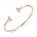 Genuine diamond bangle cttw 0.018 rose gold